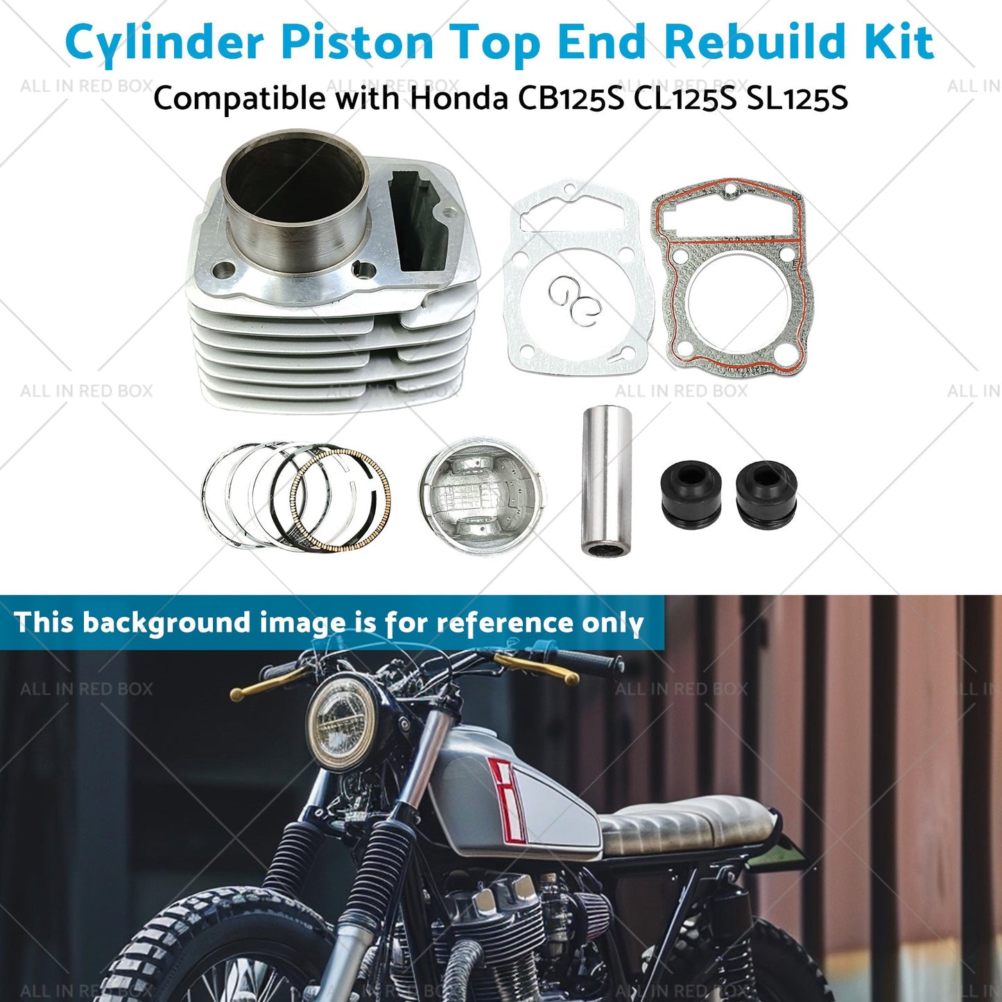 CL125S SL125S Cylinder Piston Top End Rebuild Kit Suitablefor Honda CB125S 71-85-4