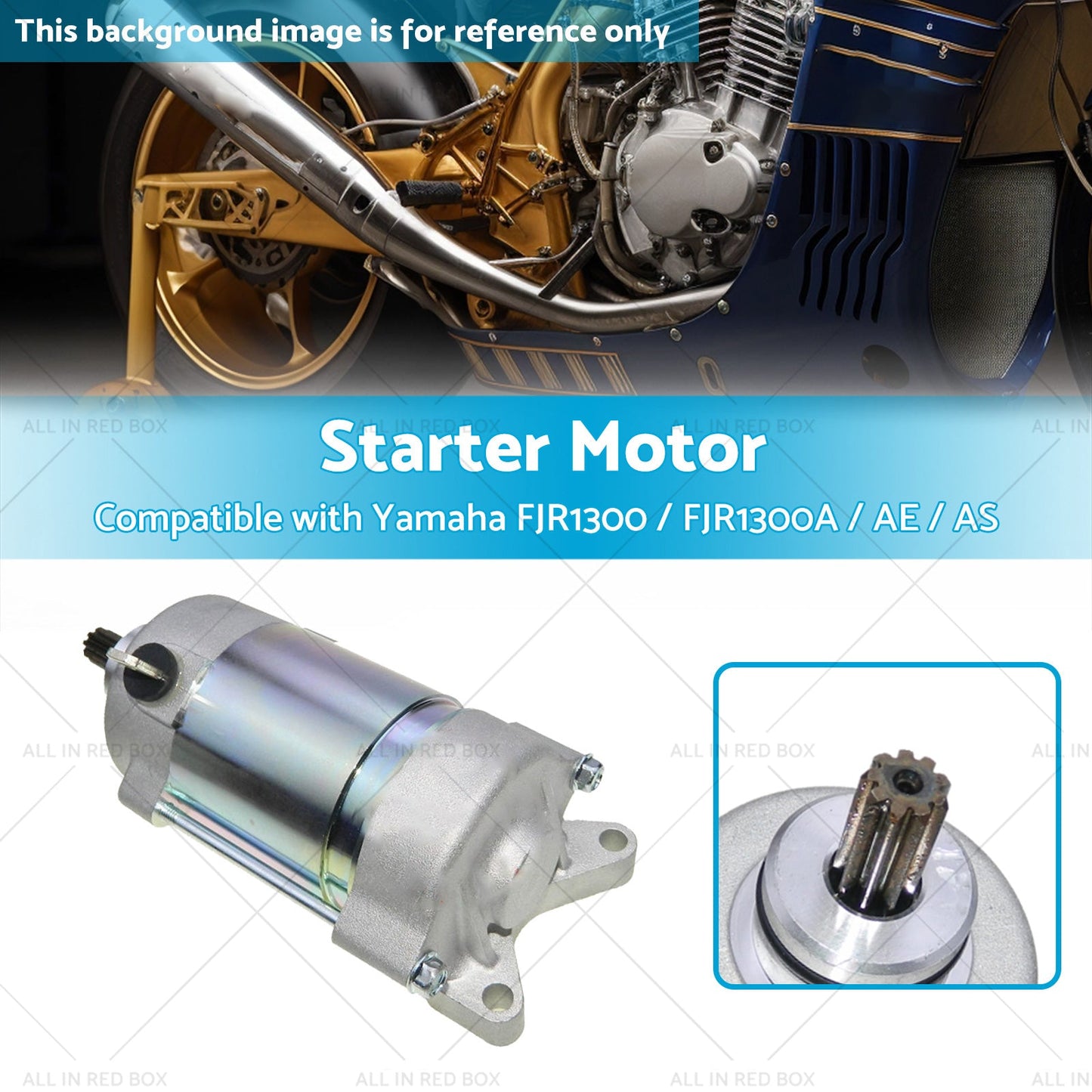 Engine Starter Motor Suitable For Yamaha FJR1300 FJR1300A AE AS 1298cc-2